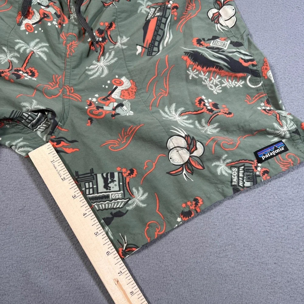 Patagonia Baggies Shorts Small C Street Mexico SoCal Surf Town Malibu Taco Stand